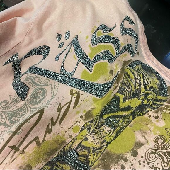 Rass medium T Shirt Cotton Peach Mens Graphic Tee - Picture 5 of 8